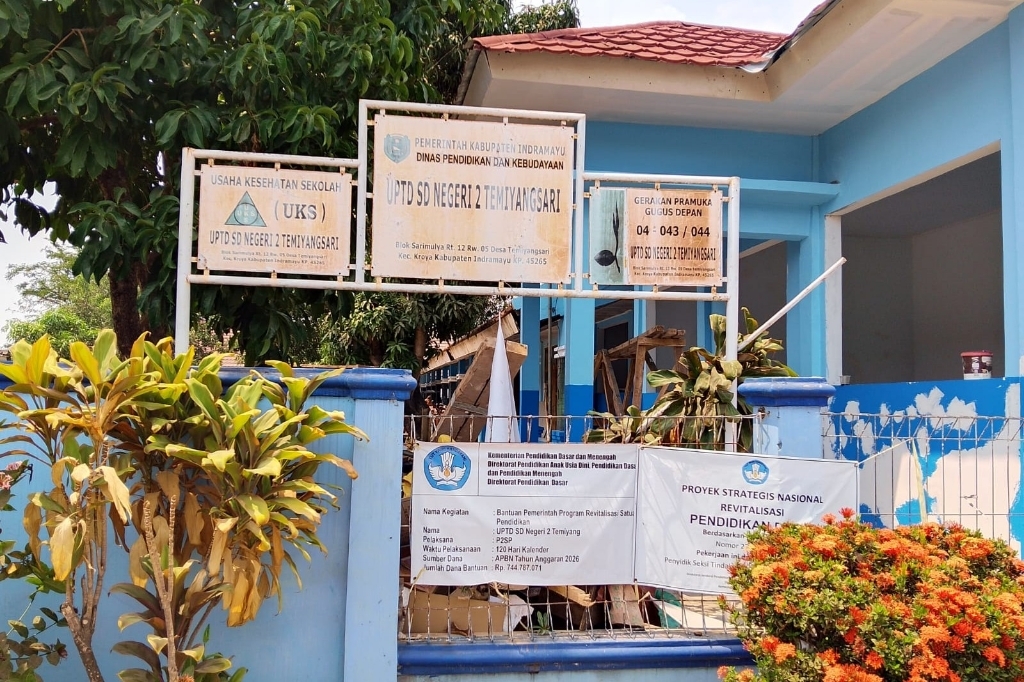 Dukung Kenyamanan Belajar Siswa, SDN 2 Temiyangsari Indramayu Terima Bantuan Revitalisasi